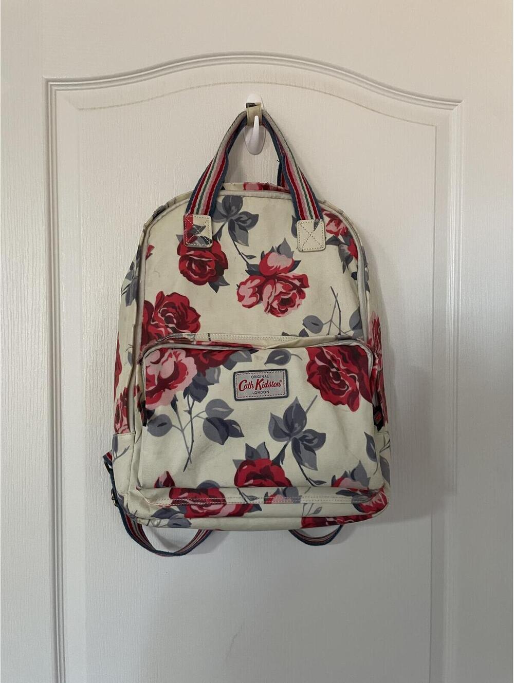 Cath Kidston Devonshire Rose backpack floral computer bag feminine clean - cute!
